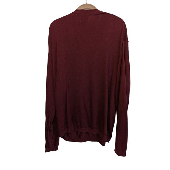 Weatherproof Maroon Mens XXL Sweater Pullover Vintage 1948 Cotton Cashmere New - Picture 2 of 7
